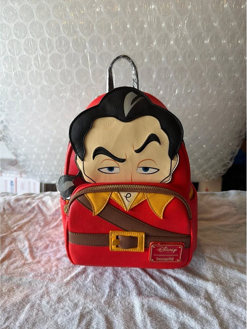 Loungefly Disney Villains Gaston Cosplay Backpack NWT